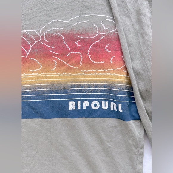 Rip Curl Scenic Waves Oversized Crop Long Sleeve Tee L - Picture 10 of 13